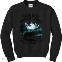 Save Our National Parks Mountain Grizzly Bear Kids Sweatshirt thumb 0