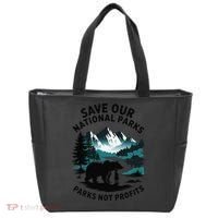 Save Our National Parks Mountain Grizzly Bear Tote Bag thumb 0
