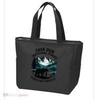 Save Our National Parks Mountain Grizzly Bear Tote Bag thumb 3
