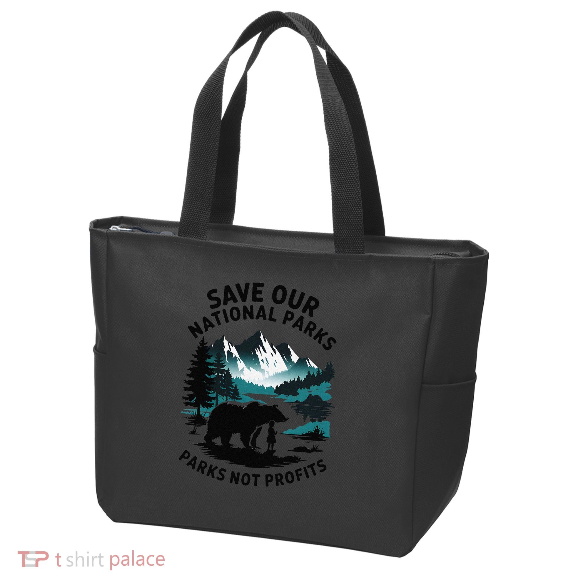 Save Our National Parks Mountain Grizzly Bear Tote Bag