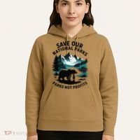 Save Our National Parks Mountain Grizzly Bear Hoodie thumb 5