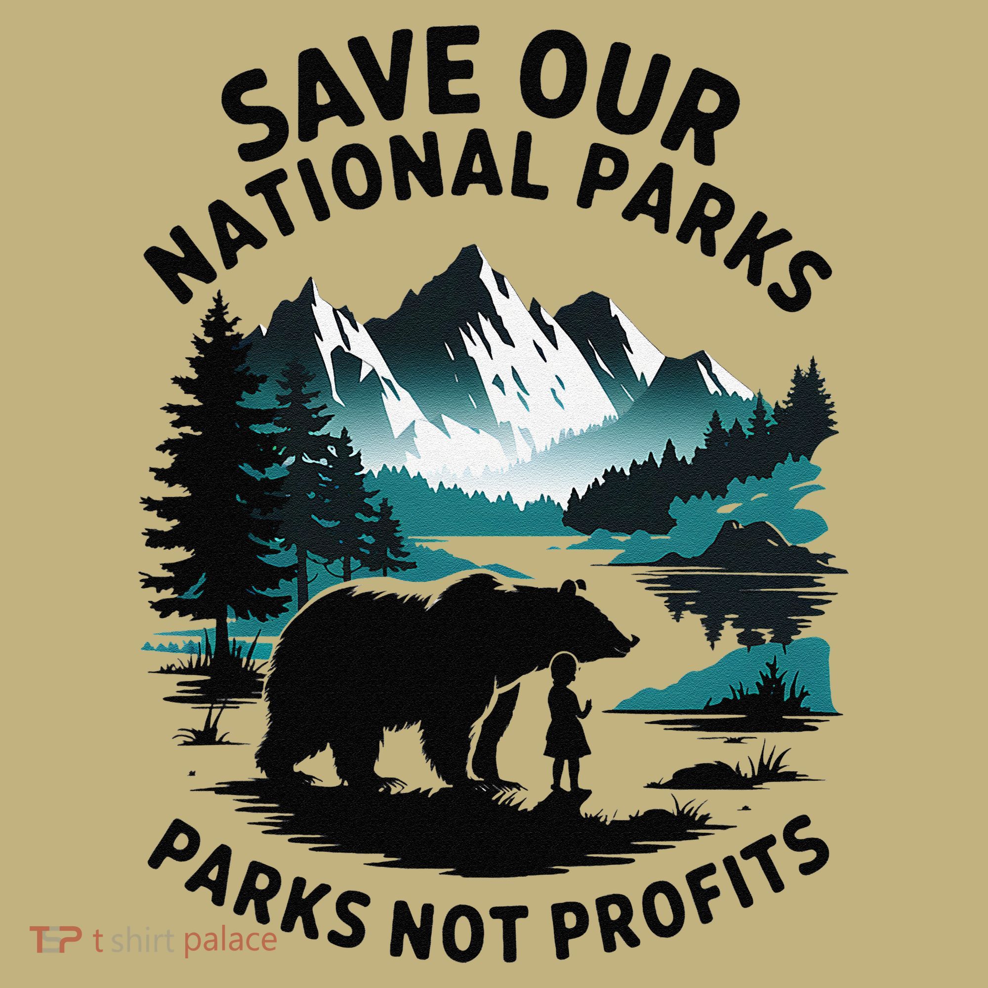 Save Our National Parks Mountain Grizzly Bear Mousepad