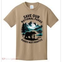 Save Our National Parks Mountain Grizzly Bear Kids T-Shirt thumb 0