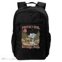 Save Our National Parks Resist Service Bison Buffalo Backpack thumb 0