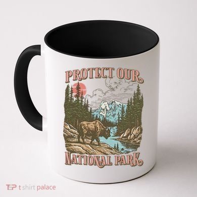 Save Our National Parks Resist Service Bison Buffalo Coffee Mug