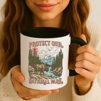 Save Our National Parks Resist Service Bison Buffalo Coffee Mug thumb 3