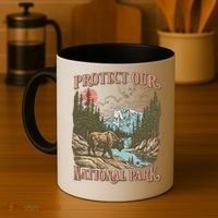 Save Our National Parks Resist Service Bison Buffalo Coffee Mug thumb 4