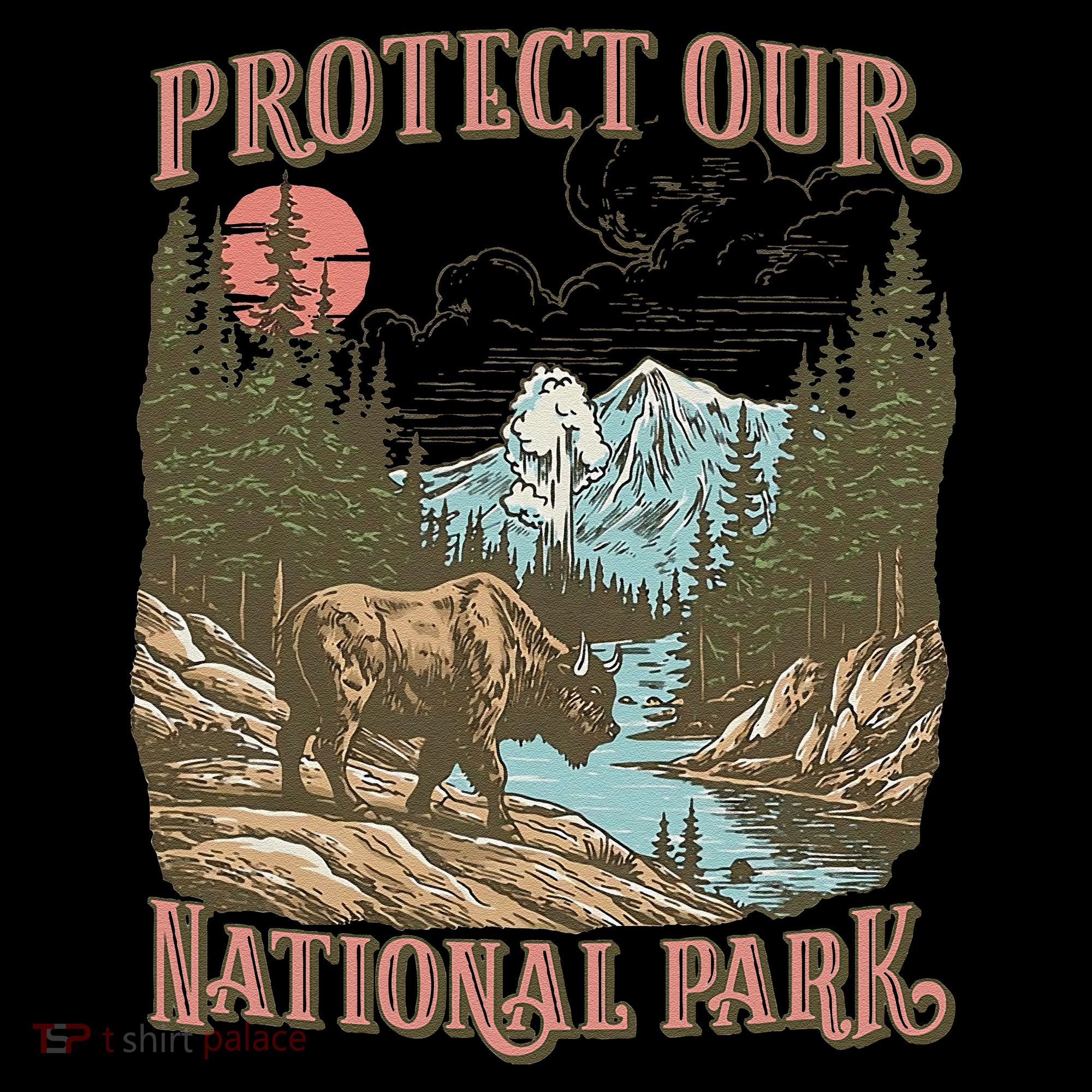 Save Our National Parks Resist Service Bison Buffalo Coffee Mug