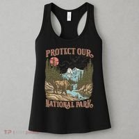 Save Our National Parks Resist Service Bison Buffalo Women's Tank Top thumb 3