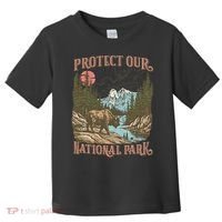Save Our National Parks Resist Service Bison Buffalo Toddler T-Shirt thumb 0