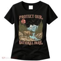 Save Our National Parks Resist Service Bison Buffalo Women's T-Shirt thumb 0