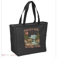 Save Our National Parks Resist Service Bison Buffalo Tote Bag thumb 2