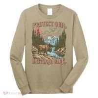 Save Our National Parks Resist Service Bison Buffalo Long Sleeve Shirt thumb 0
