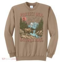 Save Our National Parks Resist Service Bison Buffalo Sweatshirt thumb 0