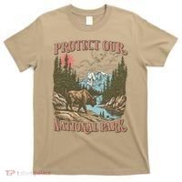 Save Our National Parks Resist Service Bison Buffalo T-Shirt thumb 0