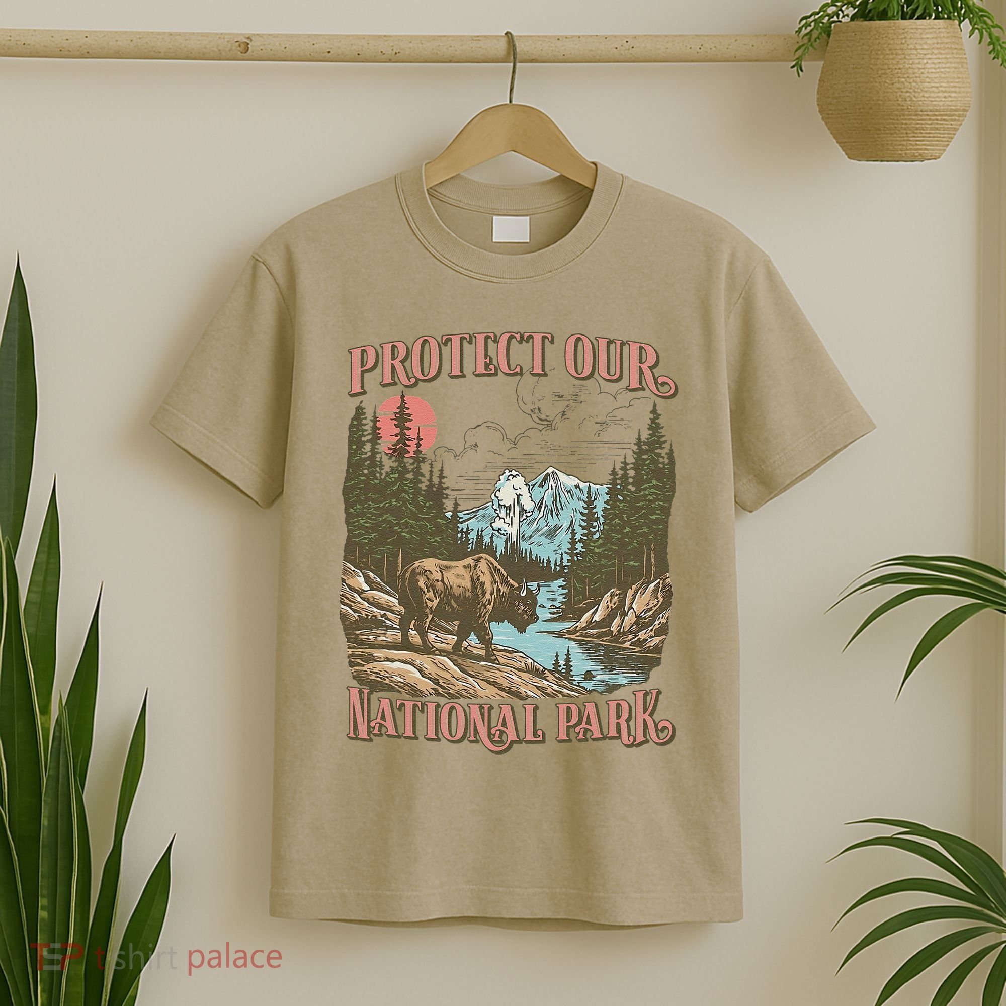 Save Our National Parks Resist Service Bison Buffalo T-Shirt