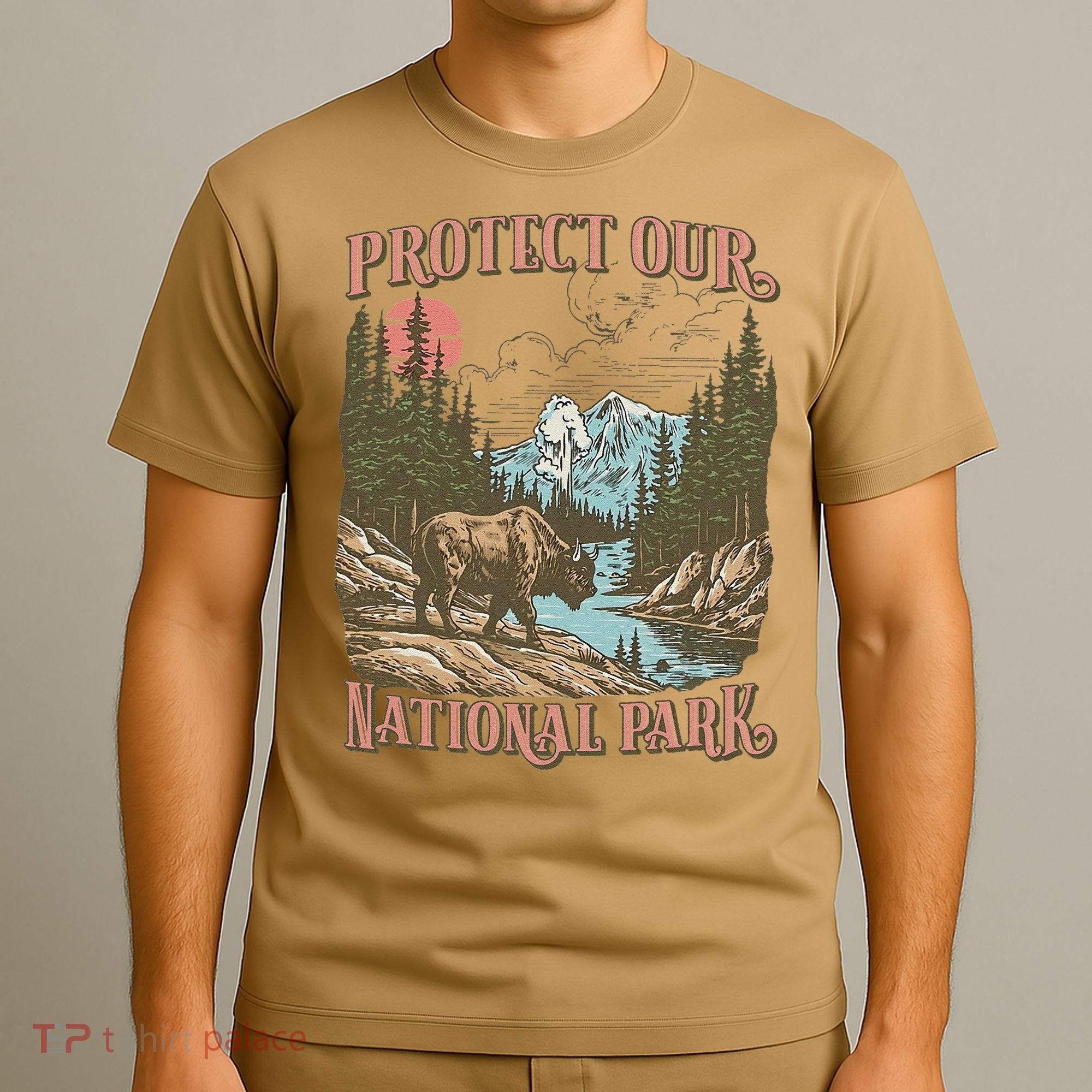 Save Our National Parks Resist Service Bison Buffalo T-Shirt