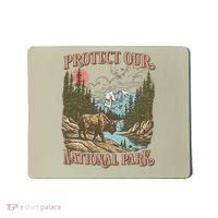 Save Our National Parks Resist Service Bison Buffalo Mousepad thumb 0