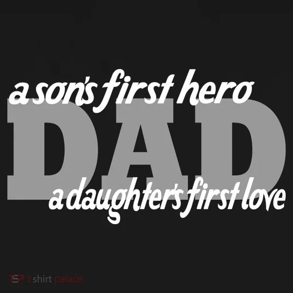 Son's First Hero Daughter's First Love Dad Doggie Tank