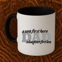 Son's First Hero Daughter's First Love Dad Coffee Mug thumb 2