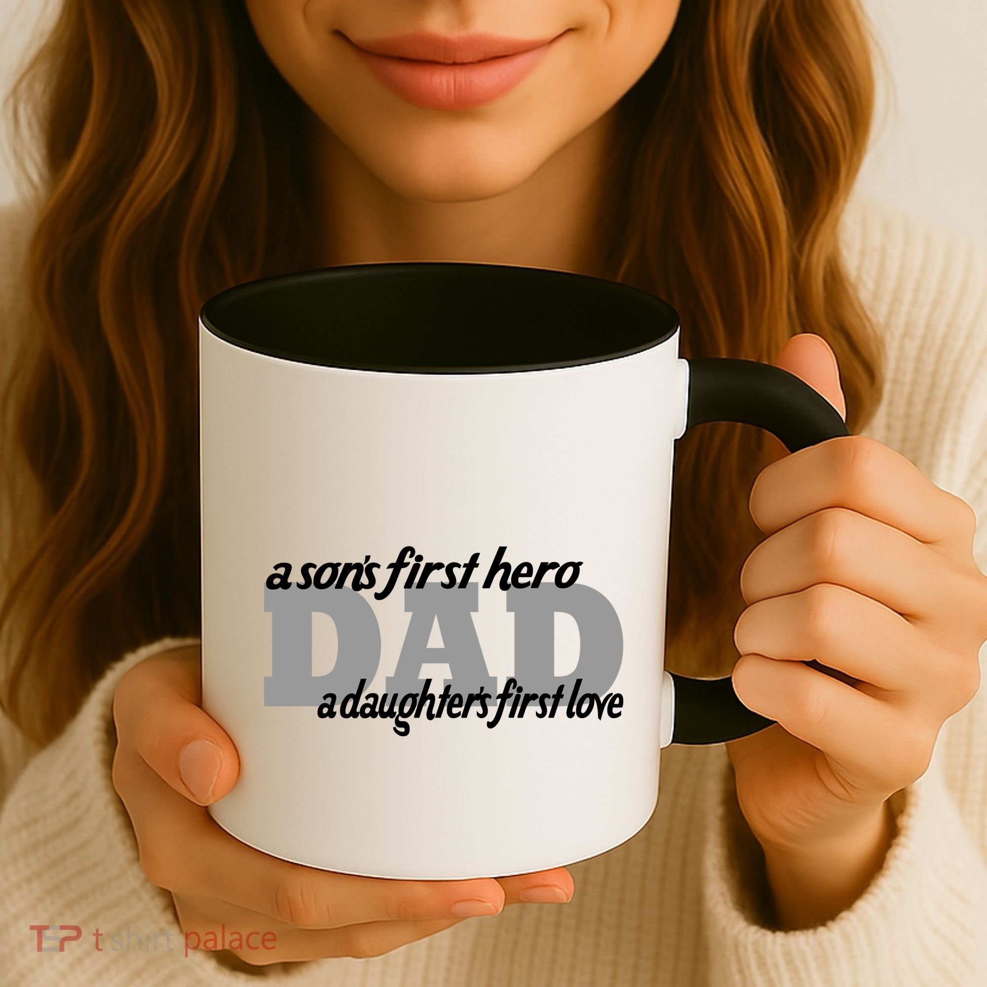 Son's First Hero Daughter's First Love Dad Coffee Mug