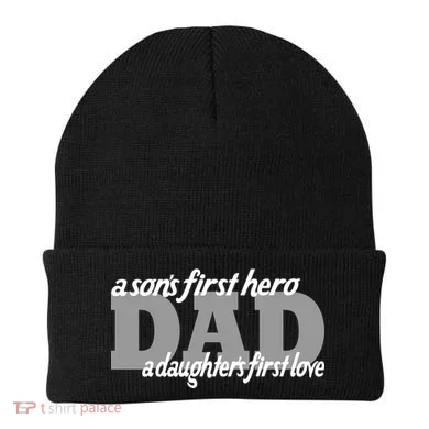 Son's First Hero Daughter's First Love Dad Beanie