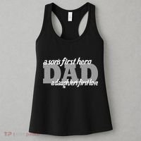 Son's First Hero Daughter's First Love Dad Women's Tank Top thumb 3