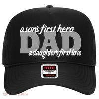 Son's First Hero Daughter's First Love Dad Hat thumb 0