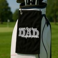 Son's First Hero Daughter's First Love Dad Golf Towel thumb 2