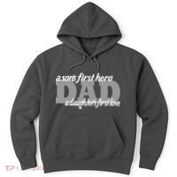 Son's First Hero Daughter's First Love Dad Hoodie thumb 0