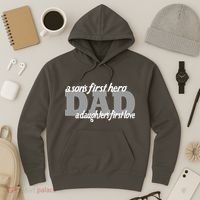 Son's First Hero Daughter's First Love Dad Hoodie thumb 3