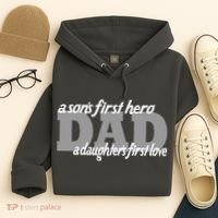 Son's First Hero Daughter's First Love Dad Hoodie thumb 4
