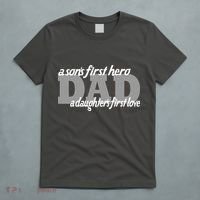 Son's First Hero Daughter's First Love Dad T-Shirt thumb 5