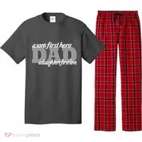 Son's First Hero Daughter's First Love Dad Pajama Set thumb 0
