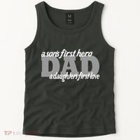 Son's First Hero Daughter's First Love Dad Tank Top thumb 2