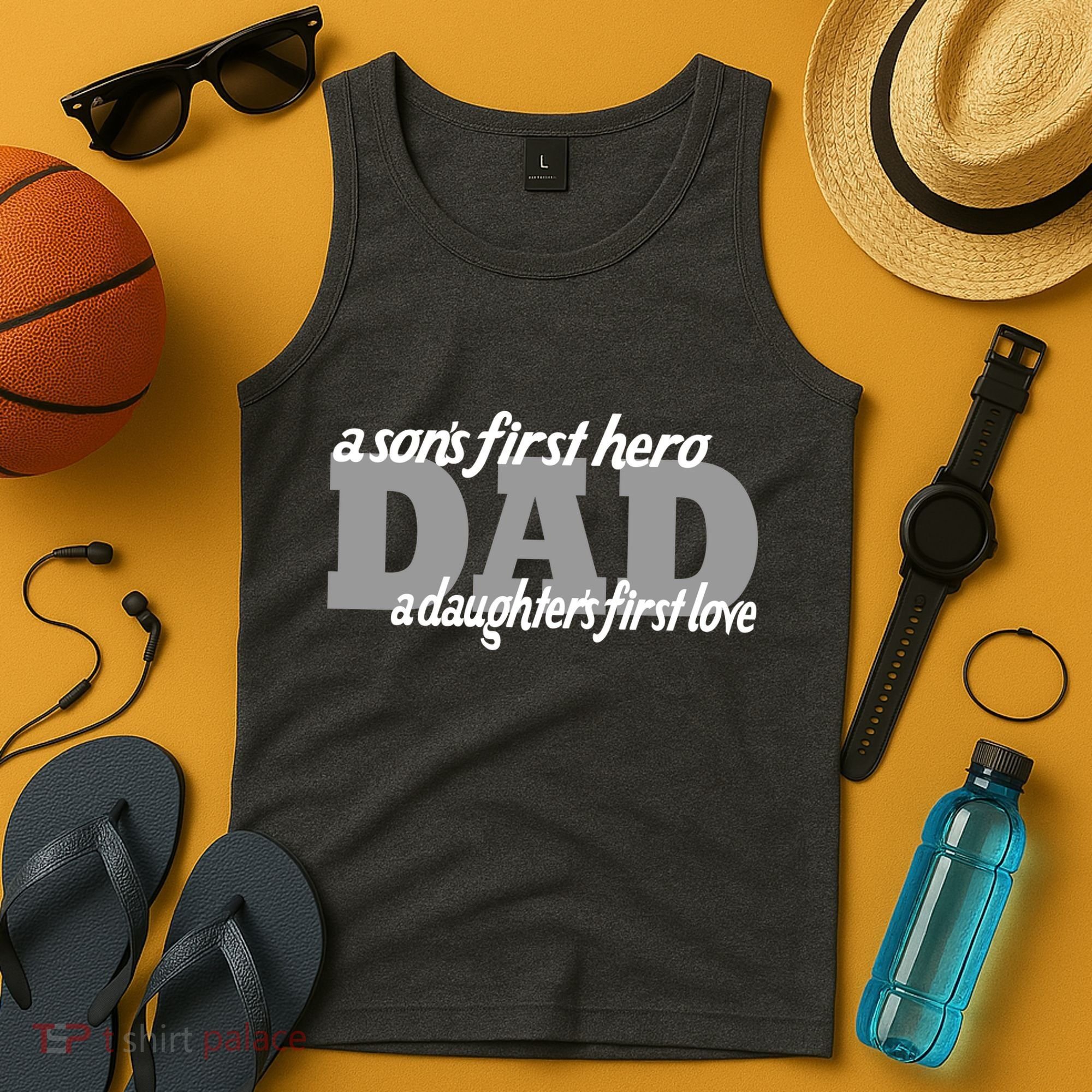 Son's First Hero Daughter's First Love Dad Tank Top