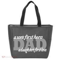 Son's First Hero Daughter's First Love Dad Tote Bag thumb 0