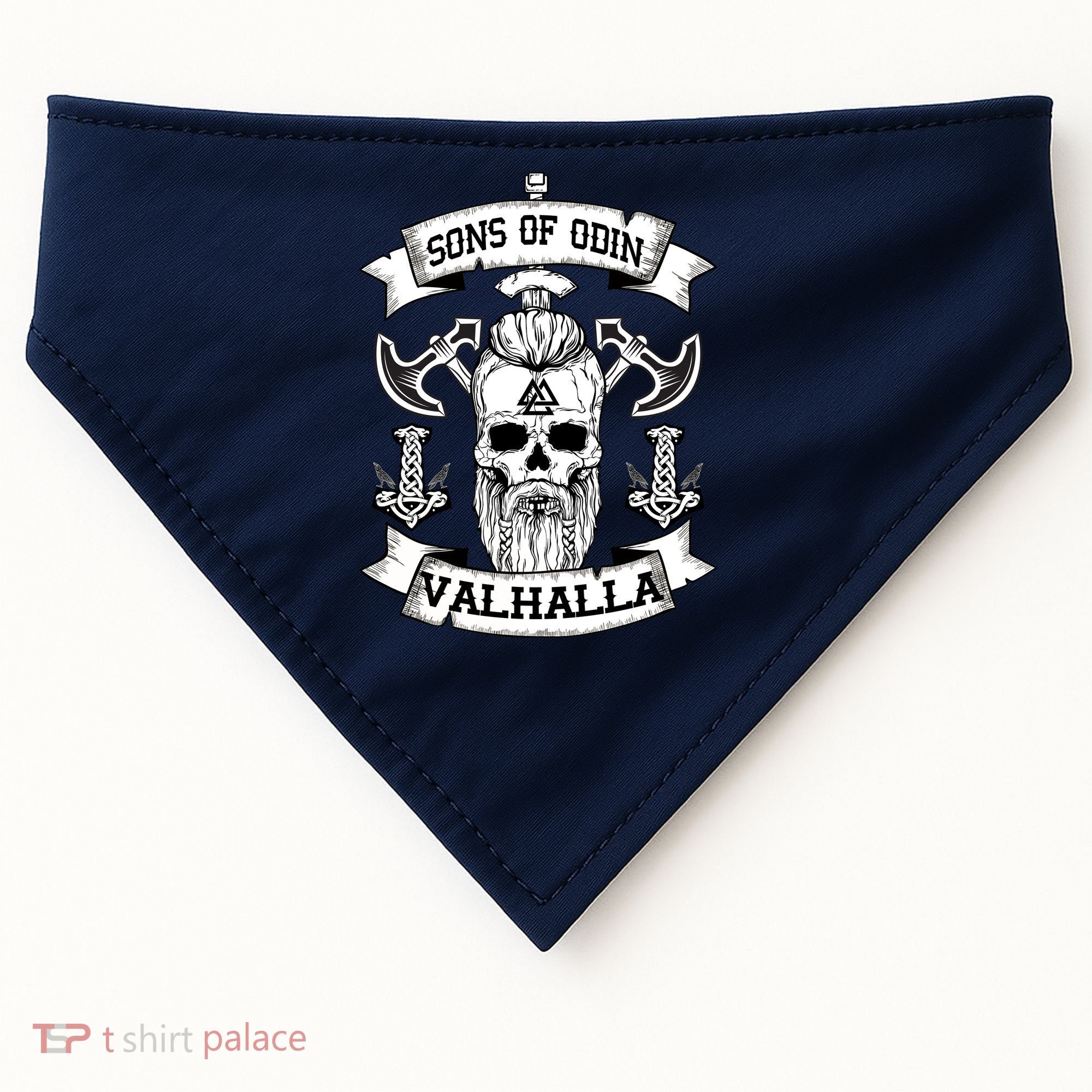 Sons Of Odin Valhalla  USA-Made Doggie Bandana