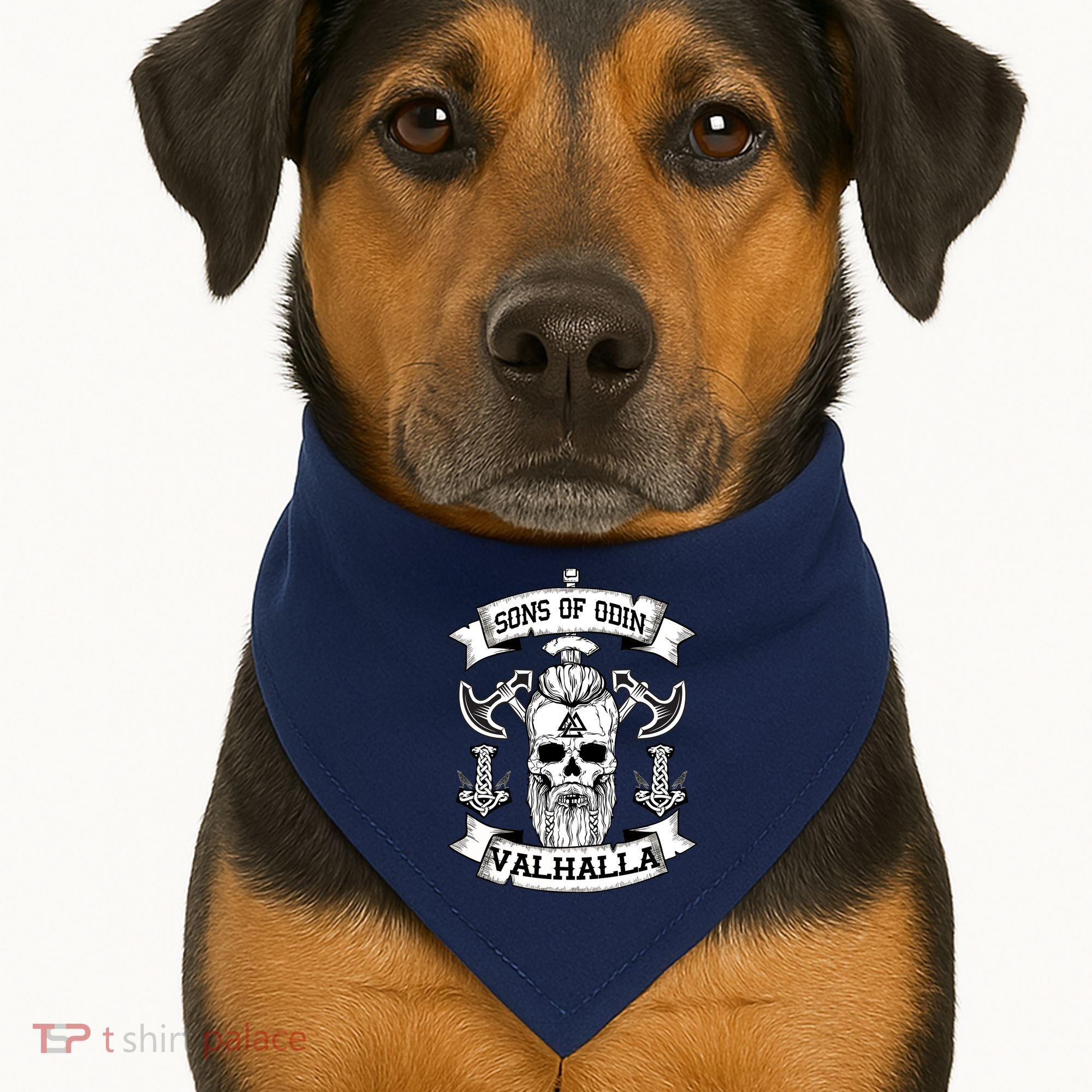 Sons Of Odin Valhalla  USA-Made Doggie Bandana