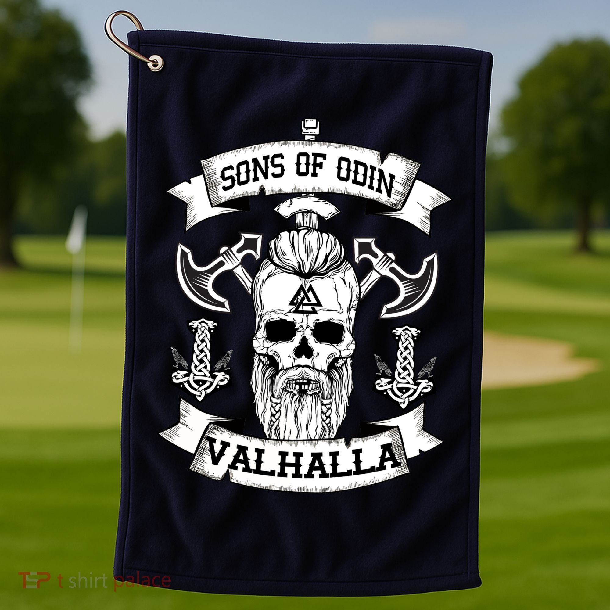 Sons Of Odin Valhalla  Golf Towel