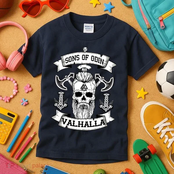 Sons Of Odin Valhalla  Kids T-Shirt