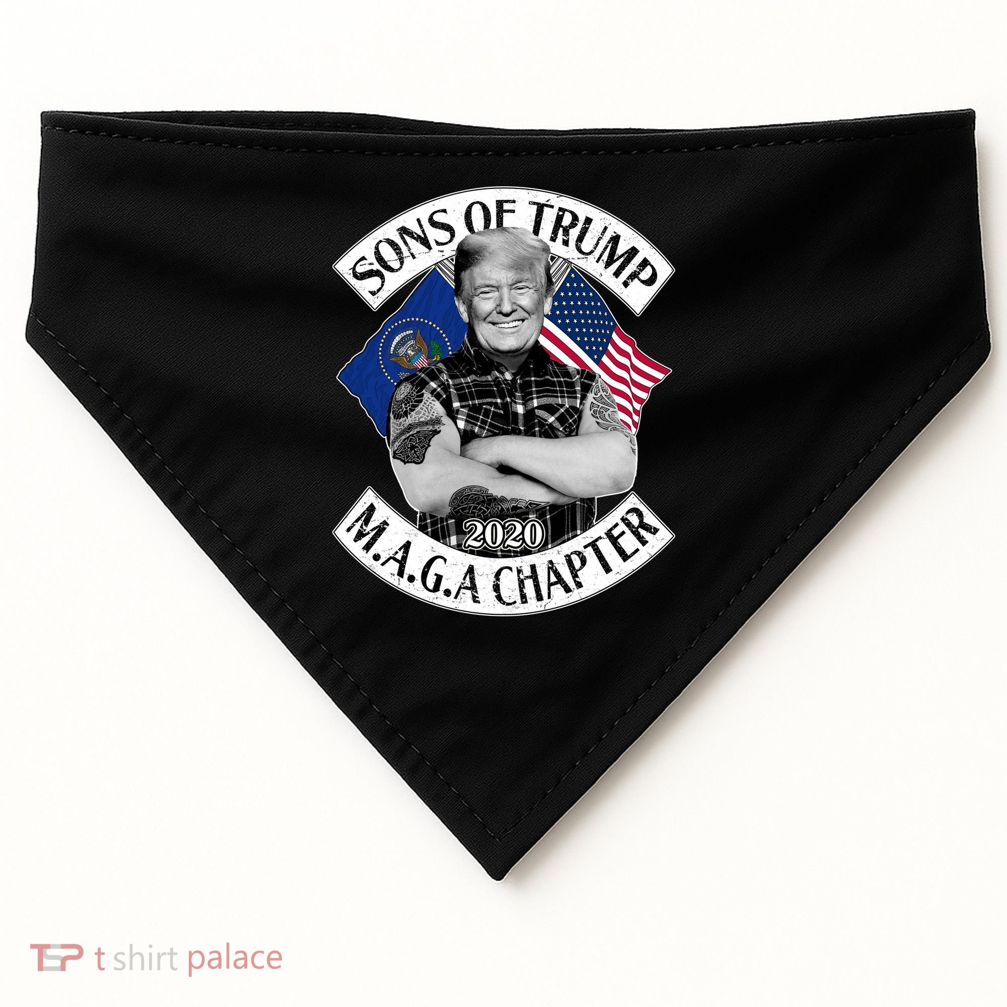 Sons of Trump 2020 MAGA Chapter USA-Made Doggie Bandana