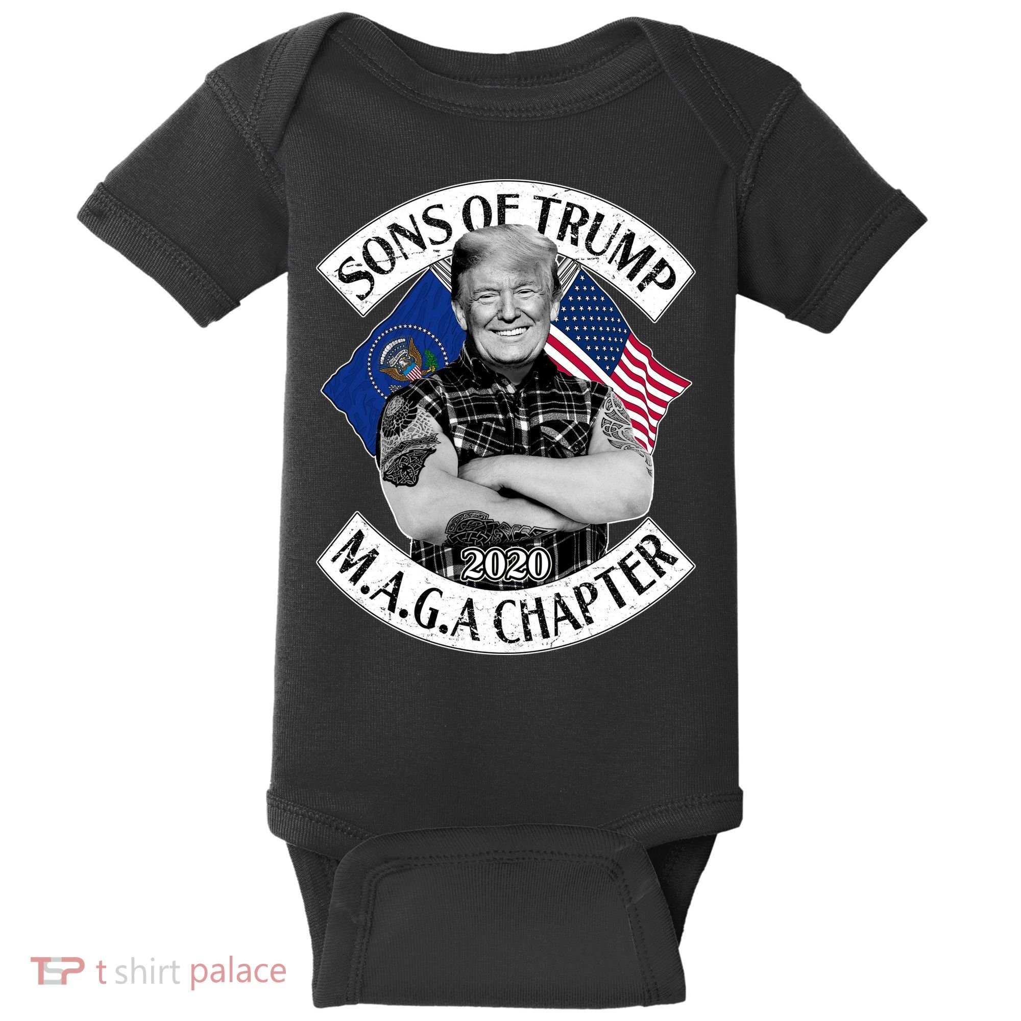 Sons of Trump 2020 MAGA Chapter Baby Bodysuit