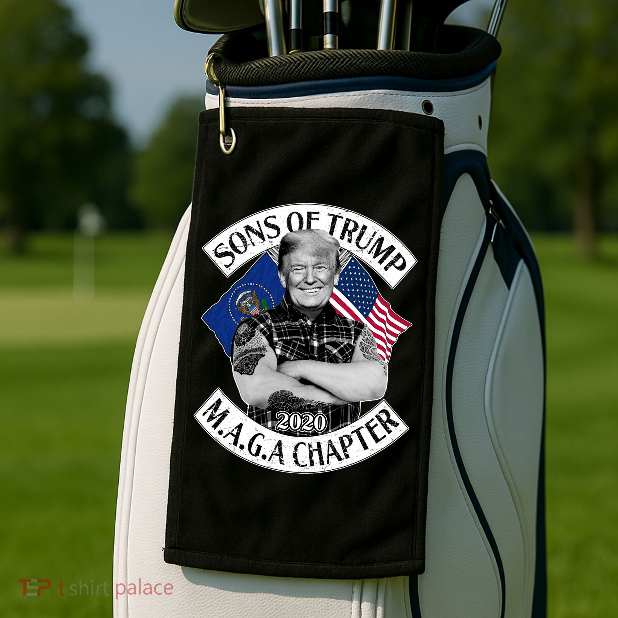 Sons of Trump 2020 MAGA Chapter Golf Towel