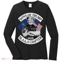 Sons of Trump 2020 MAGA Chapter Women's Long Sleeve Shirt thumb 0