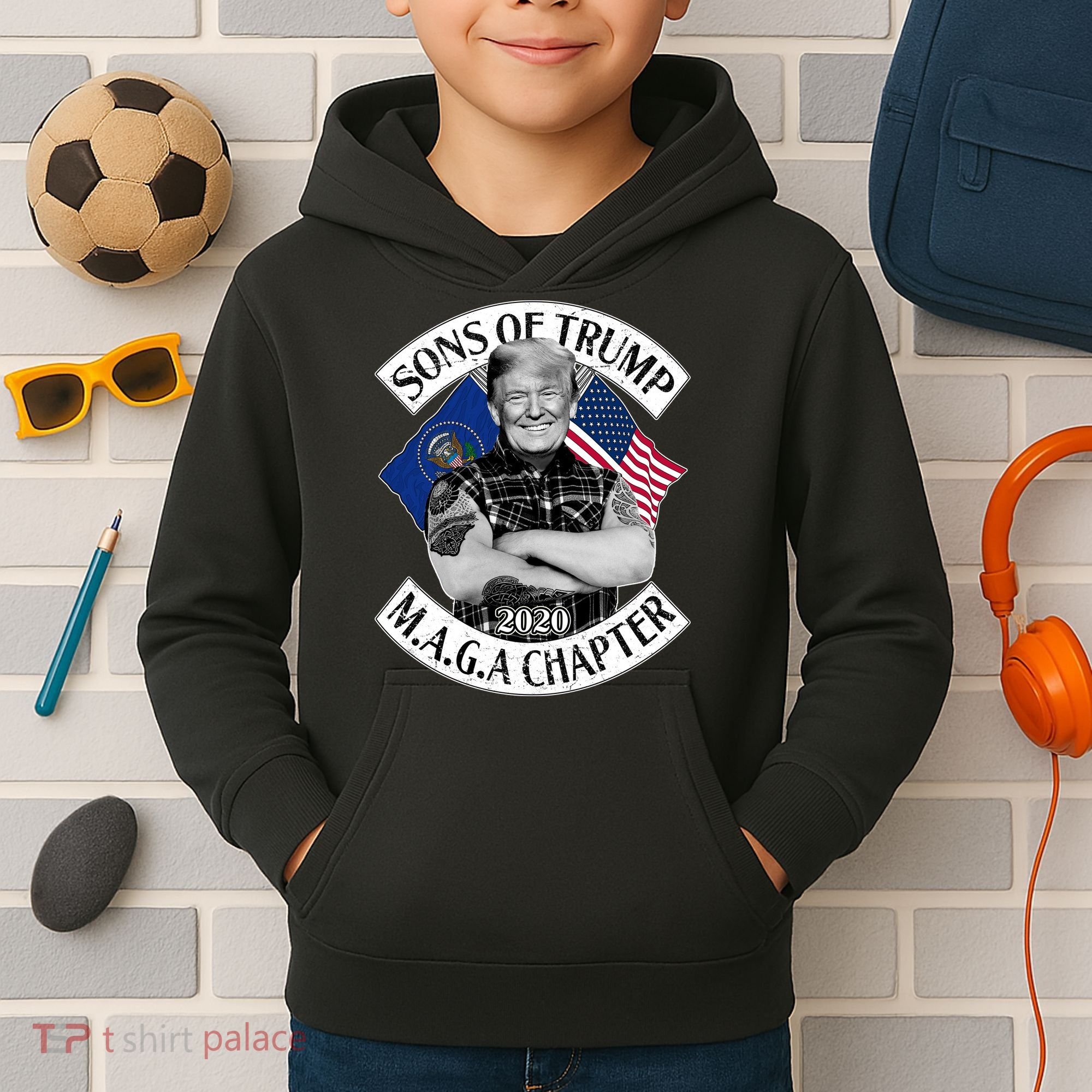 Sons of Trump 2020 MAGA Chapter Kids Hoodie