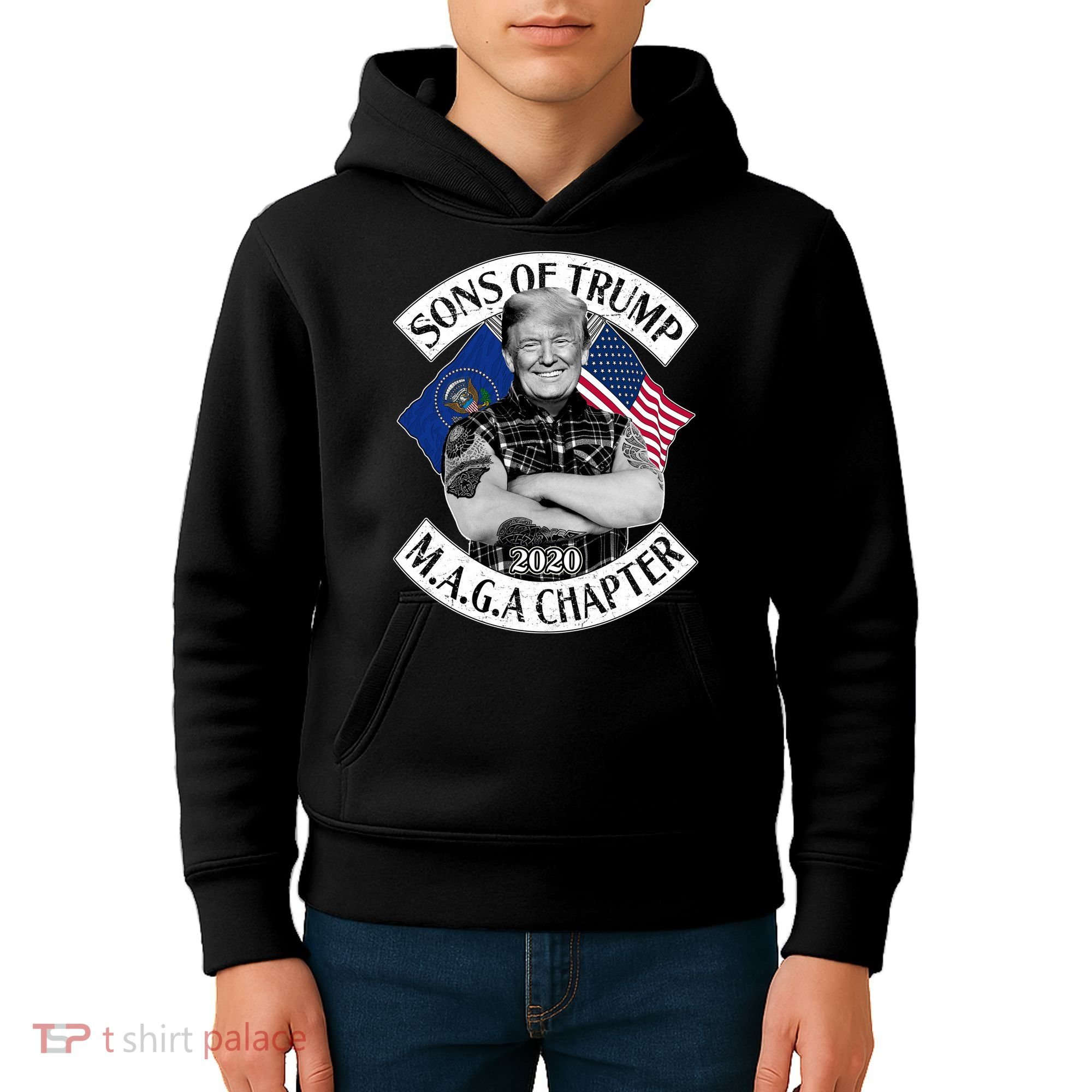 Sons of Trump 2020 MAGA Chapter Kids Hoodie
