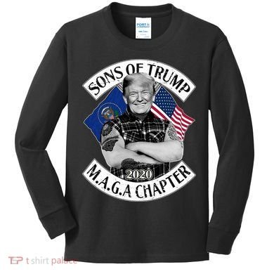 Sons of Trump 2020 MAGA Chapter Kids Long Sleeve Shirt
