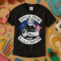 Sons of Trump 2020 MAGA Chapter Kids T-Shirt thumb 3