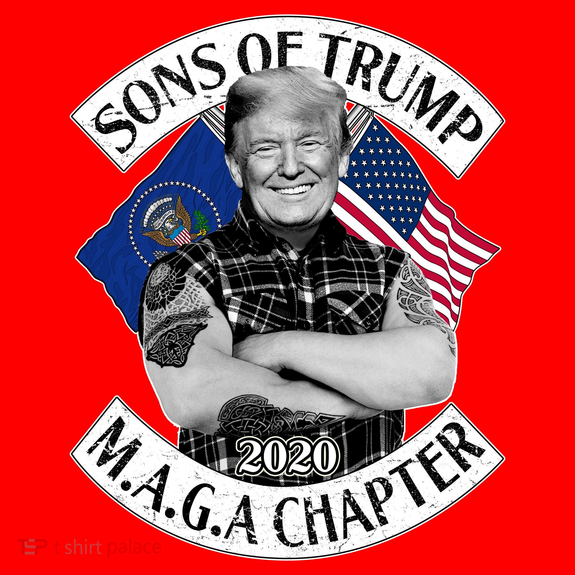 Sons of Trump 2020 MAGA Chapter Santa Hat